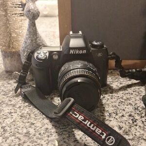 Nikon N80 Black SLR Camera with Strap